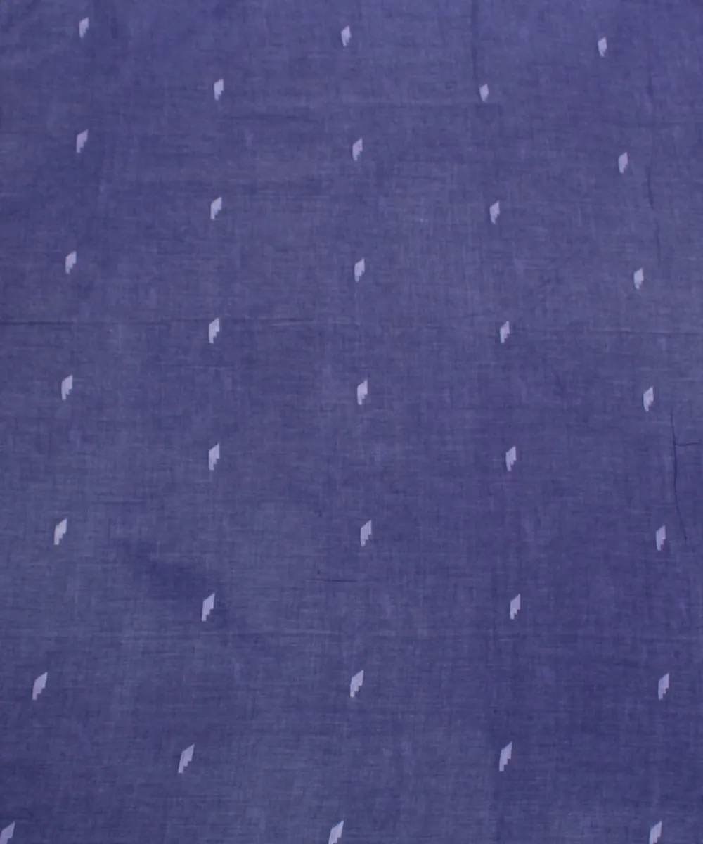 0.6m Lavender white handwoven cotton jamdani fabric