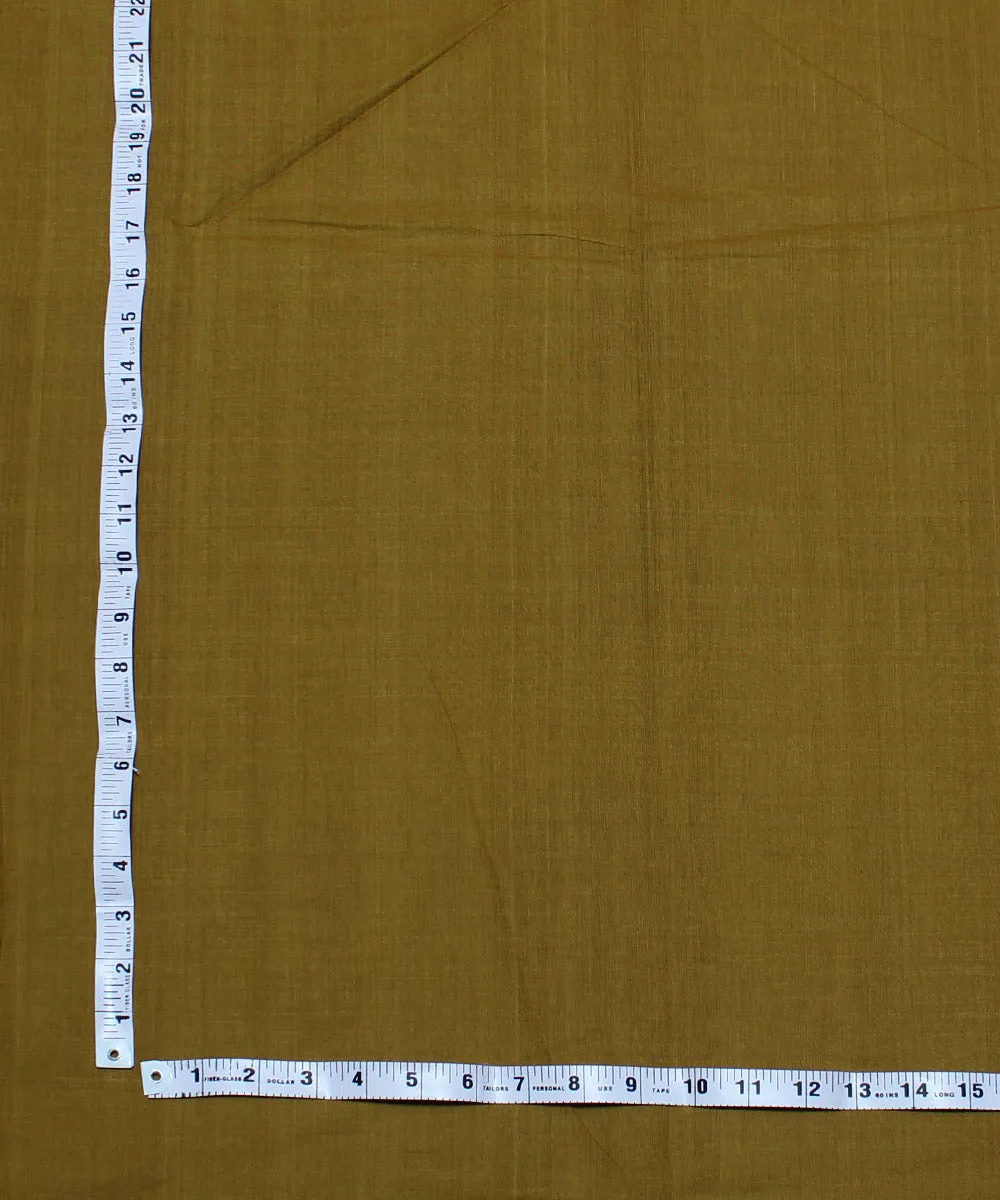 0.7m Olive green handwoven cotton mangalgiri fabric