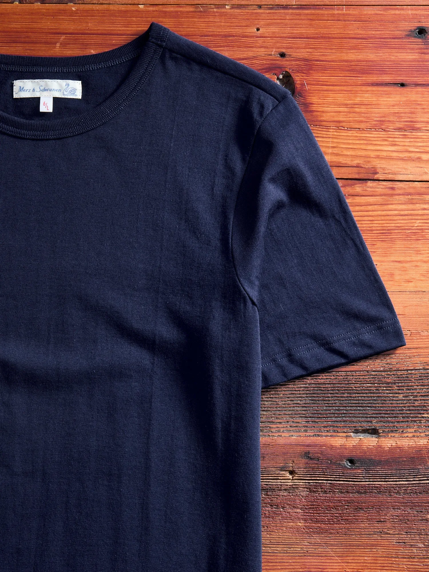 1950s "Good Originals" 5.5oz Loopwheel T-Shirt in Ink Blue