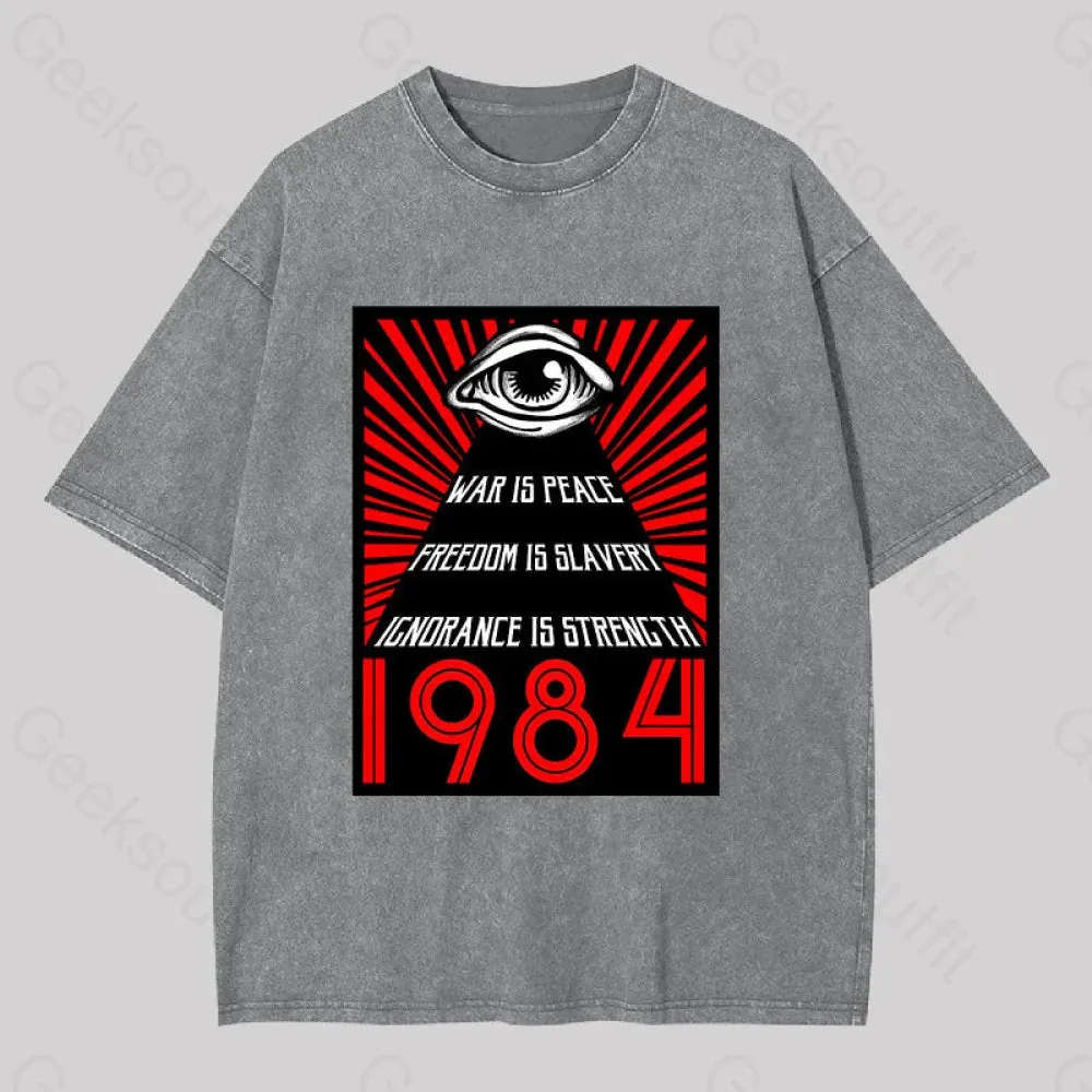 1984 Orwell Washed T-shirt