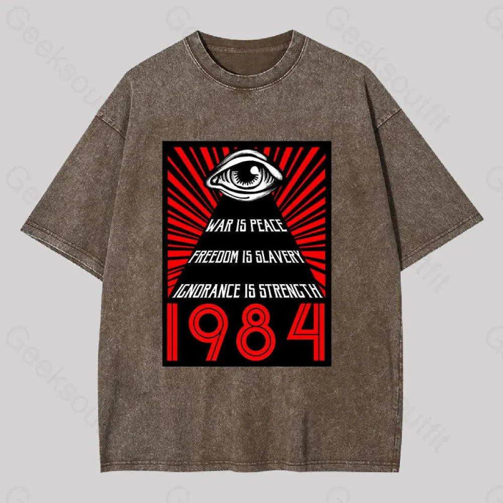 1984 Orwell Washed T-shirt