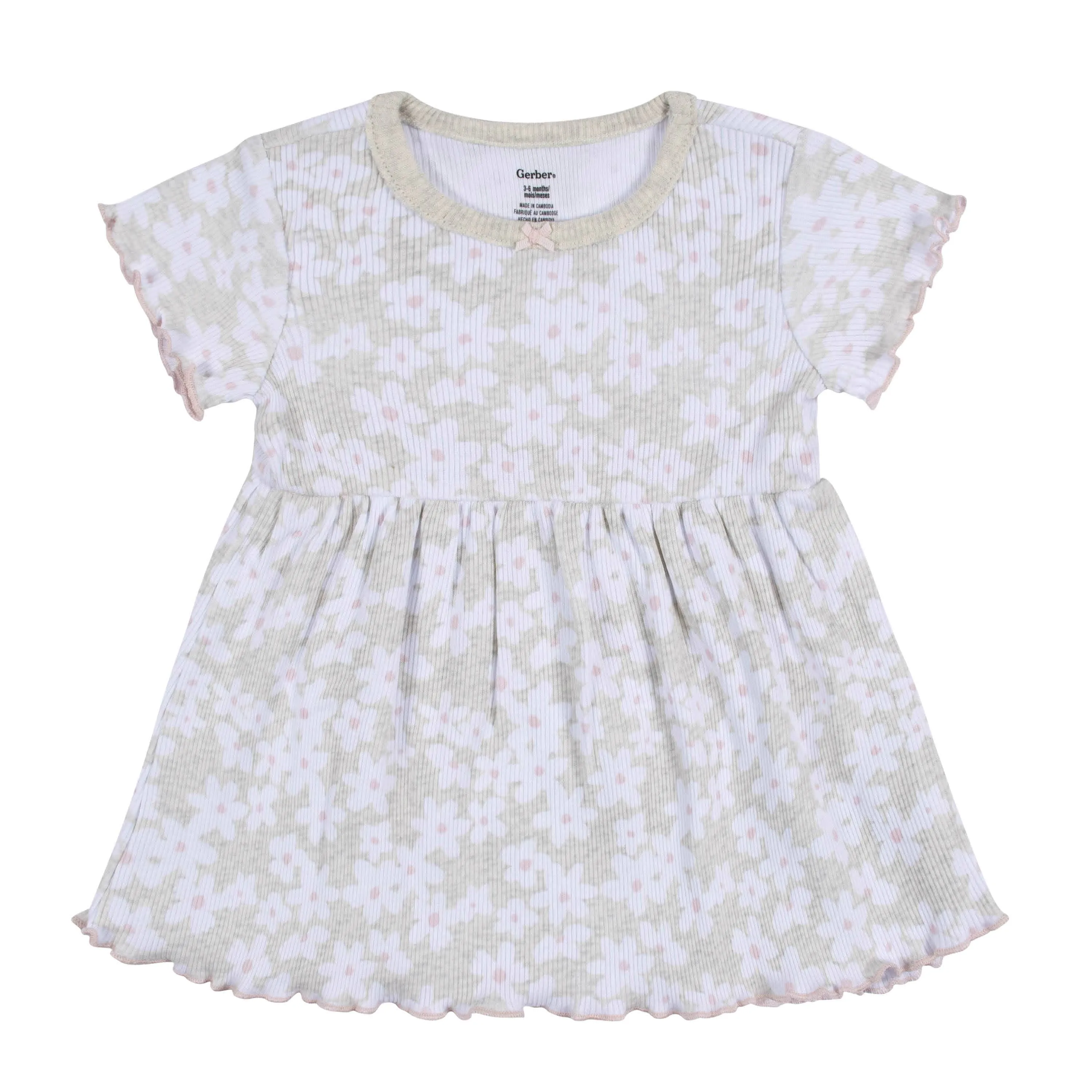 2-Pack Baby & Toddler Girls Sweet Florals Short Sleeve Cotton Dresses