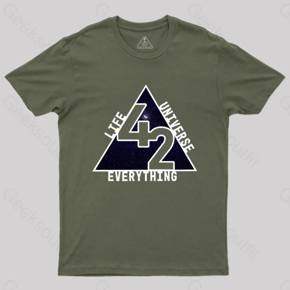 42 The Answer To Life The Universe And Everything T-Shirt