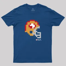 49ers Tecmo Bowl Helmet Geek T-Shirt