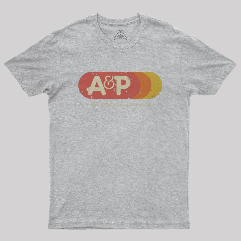 A&P Supermarket 1976 Vintage Nerd T-Shirt