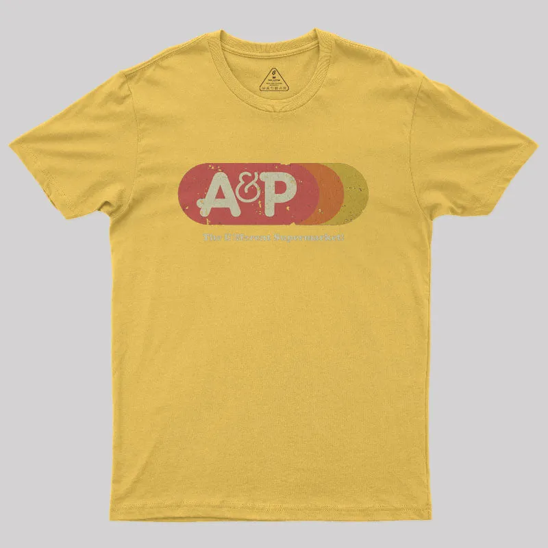 A&P Supermarket 1976 Vintage Nerd T-Shirt