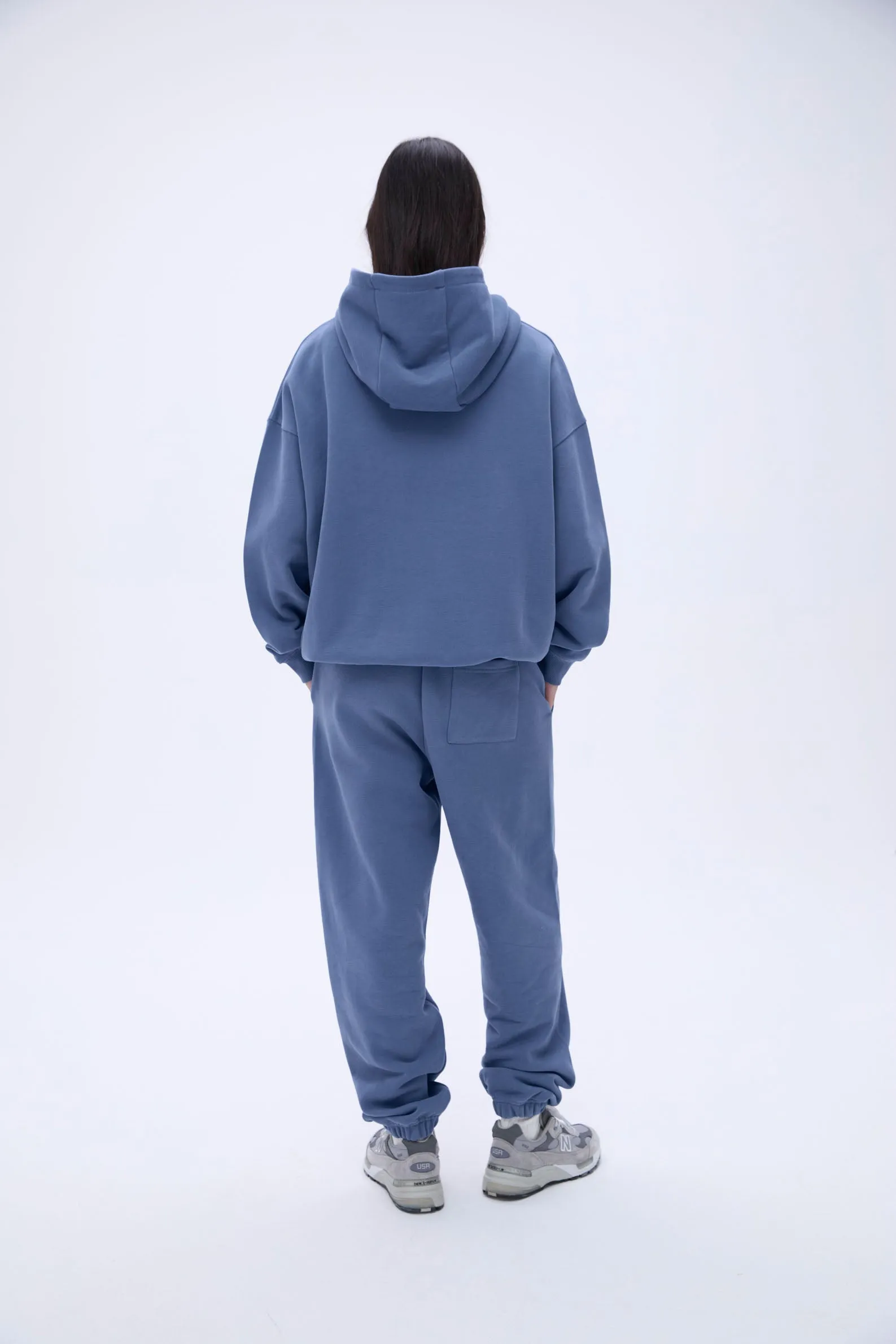 ADA Oversized Hoodie - Vintage Blue/Powder Blue