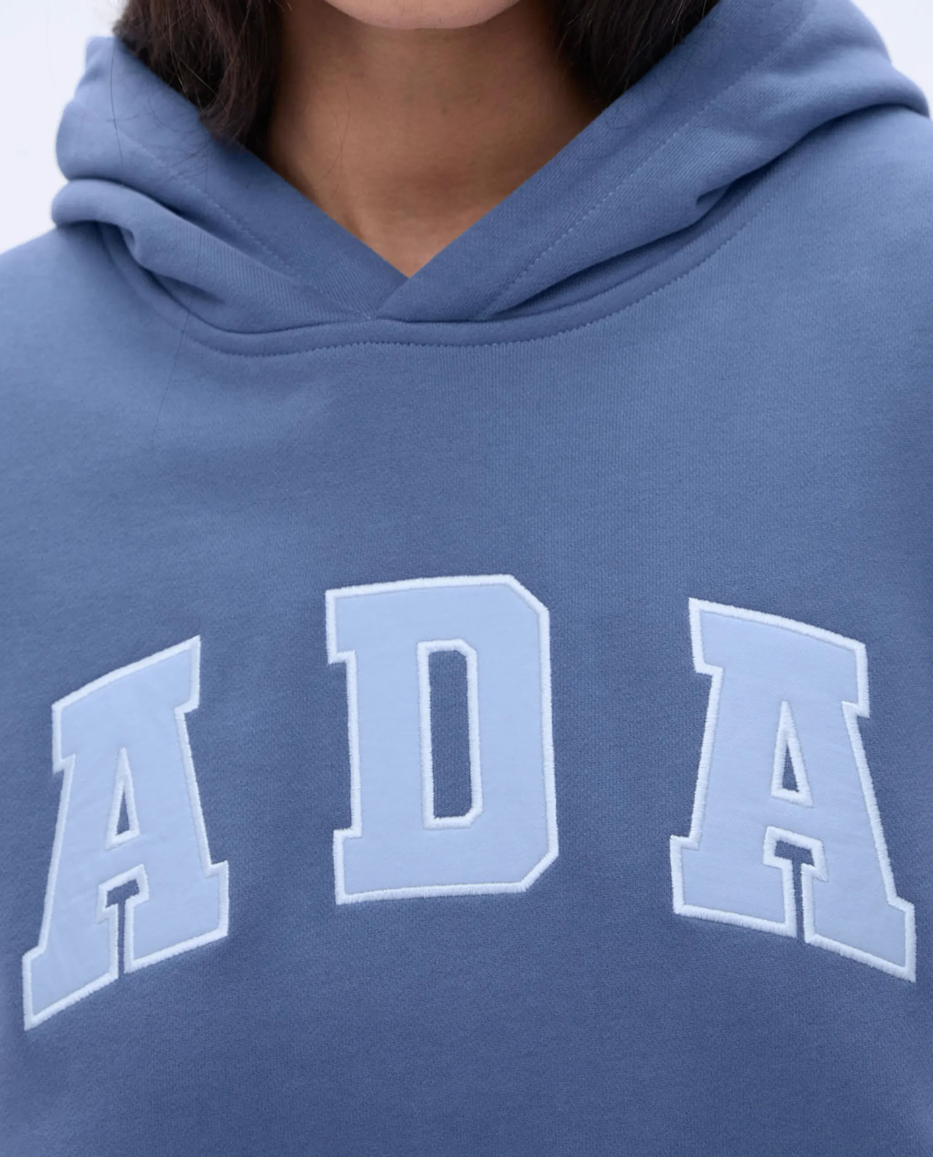 ADA Oversized Hoodie - Vintage Blue/Powder Blue