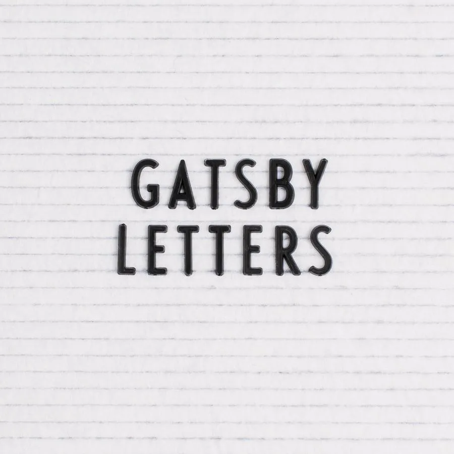 Additional Gatsby Letter Set