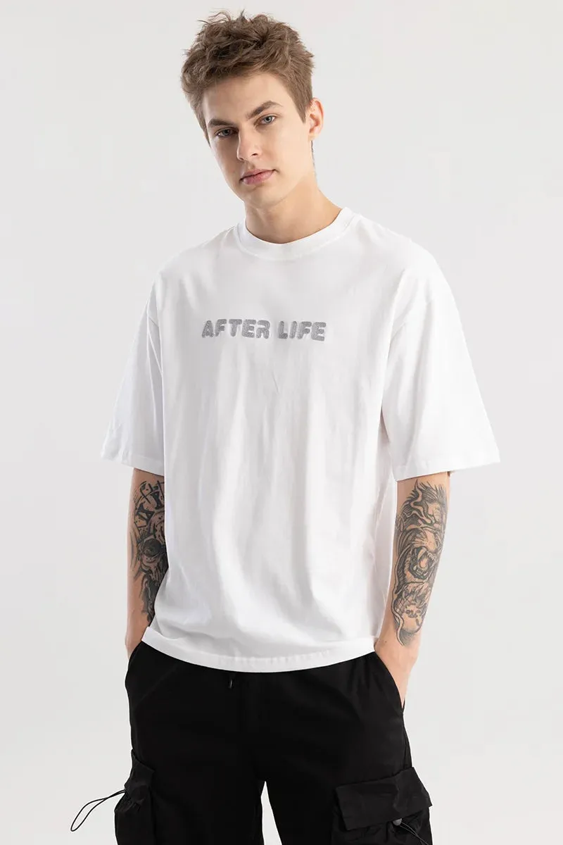 After Life White Oversized T-Shirt