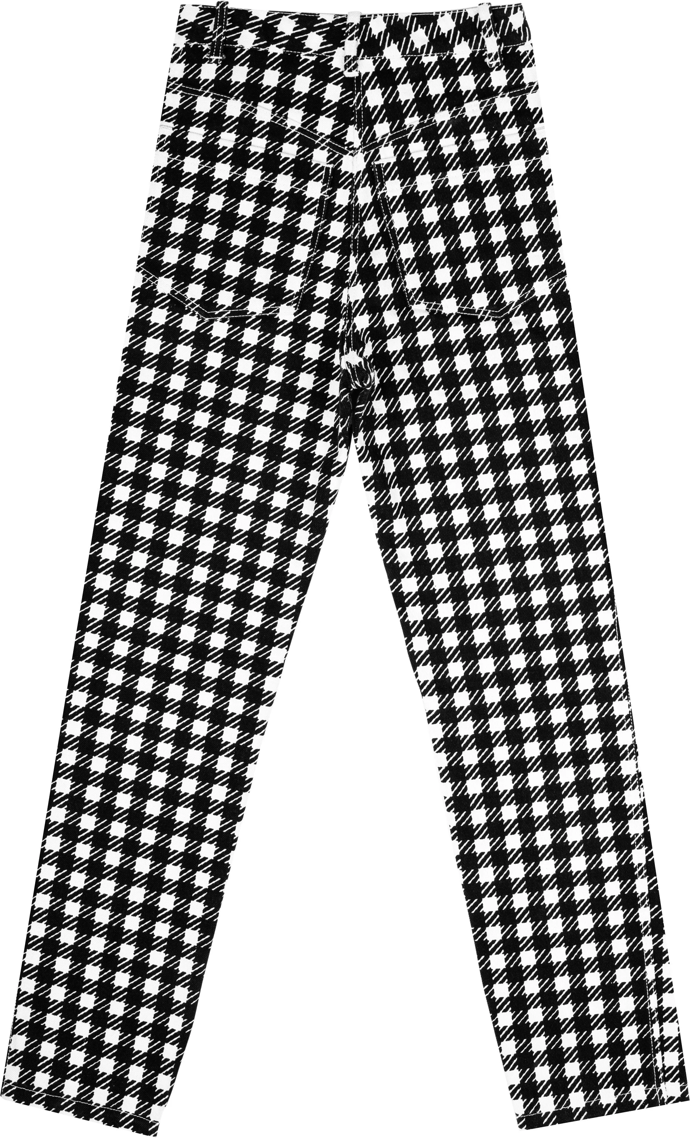 Alaïa Spring 1991 Runway Tati Houndstooth Jacket Pants Ensemble