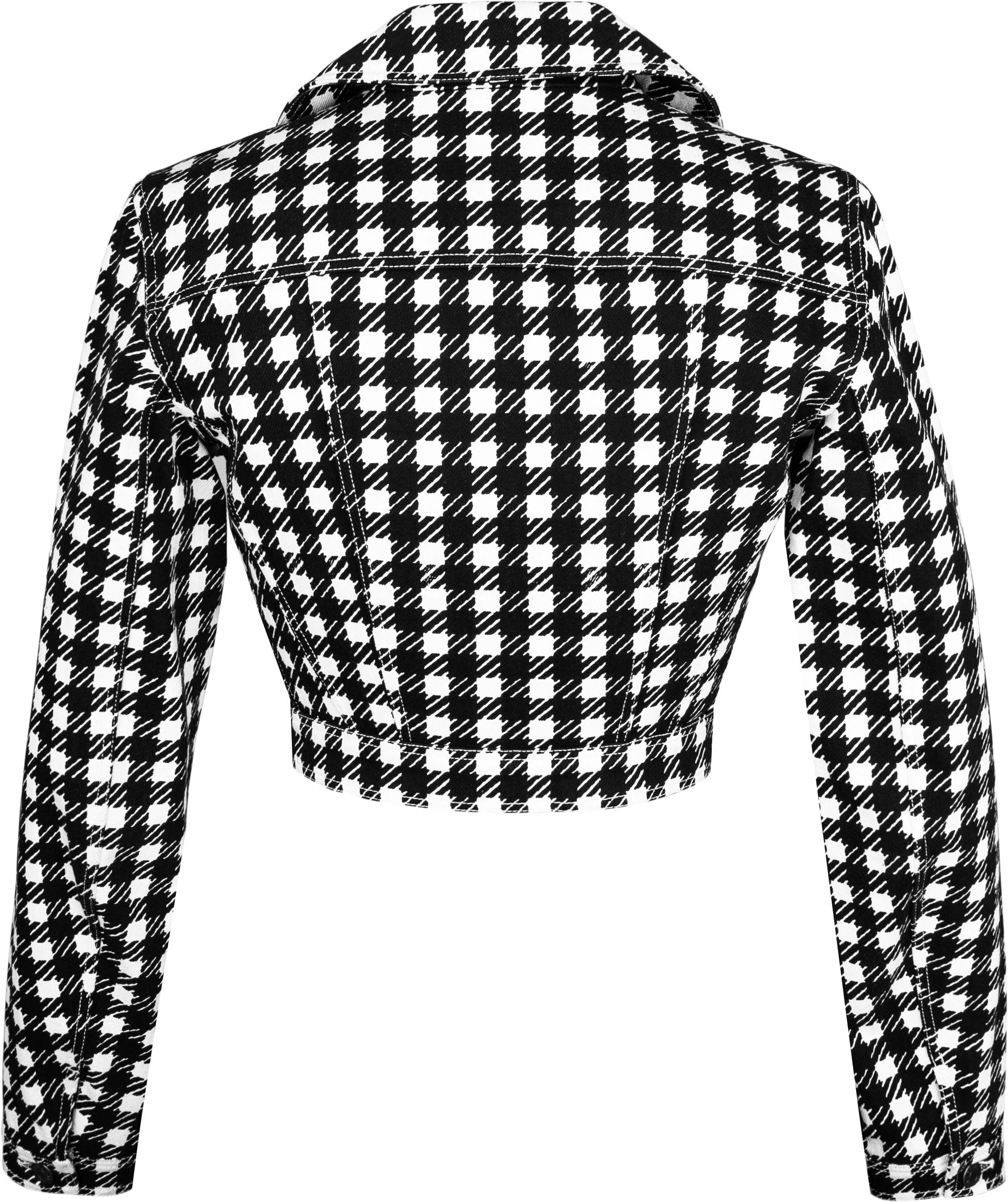 Alaïa Spring 1991 Runway Tati Houndstooth Jacket Pants Ensemble