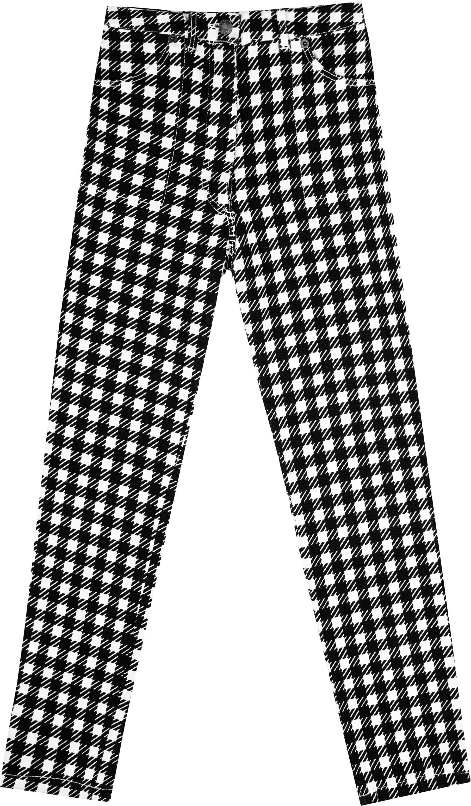 Alaïa Spring 1991 Runway Tati Houndstooth Jacket Pants Ensemble