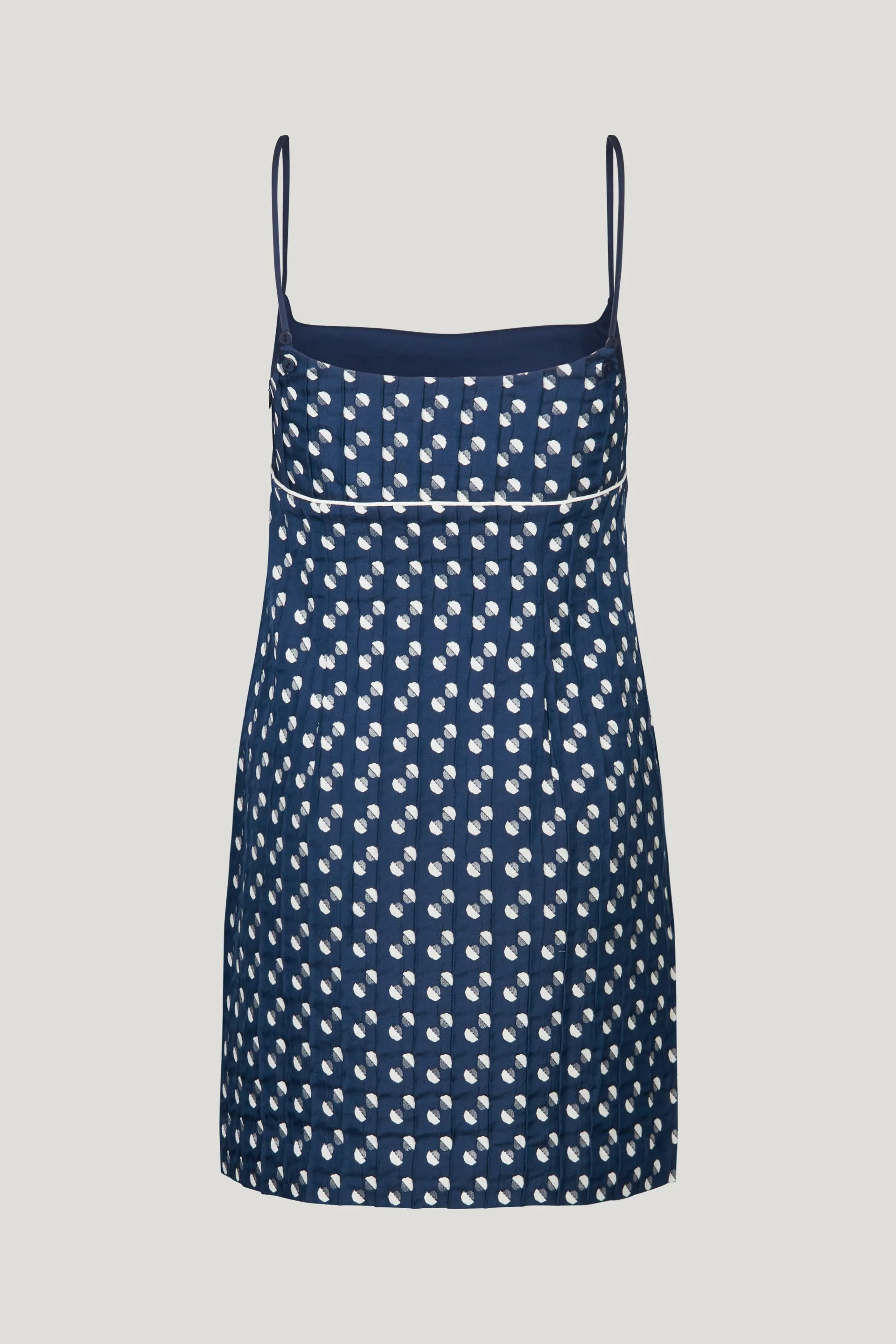 ALVERA | Blue Jacquard Dot