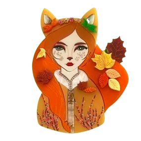 Amber the fabulous 🦊 - Brooch - Set of 4