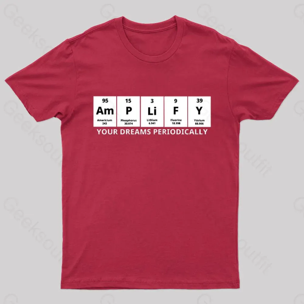 Amplify Your Dreams Periodically Nerd T-Shirt