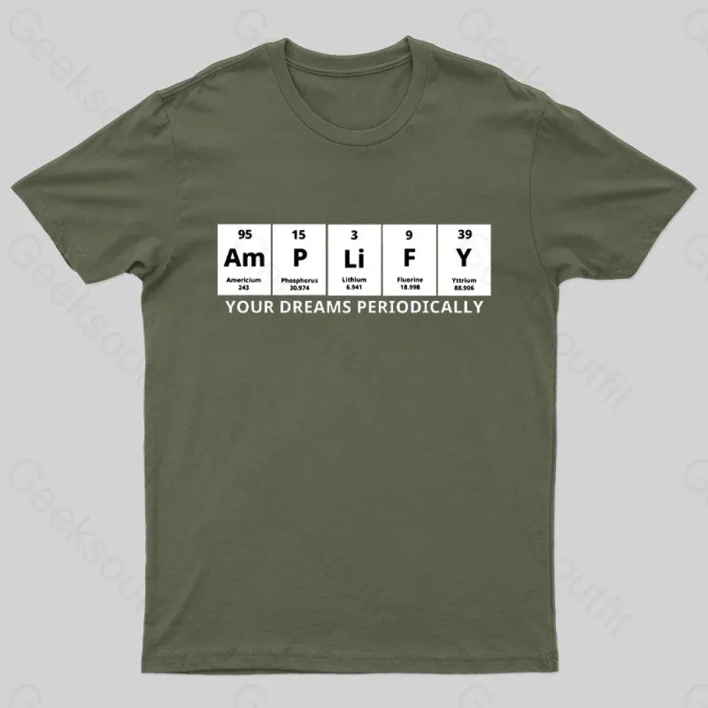 Amplify Your Dreams Periodically Nerd T-Shirt