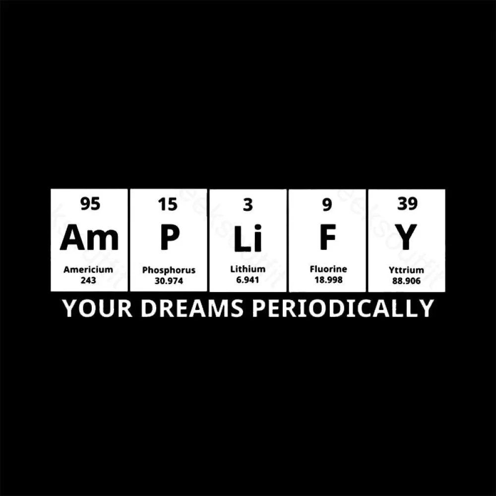 Amplify Your Dreams Periodically Nerd T-Shirt