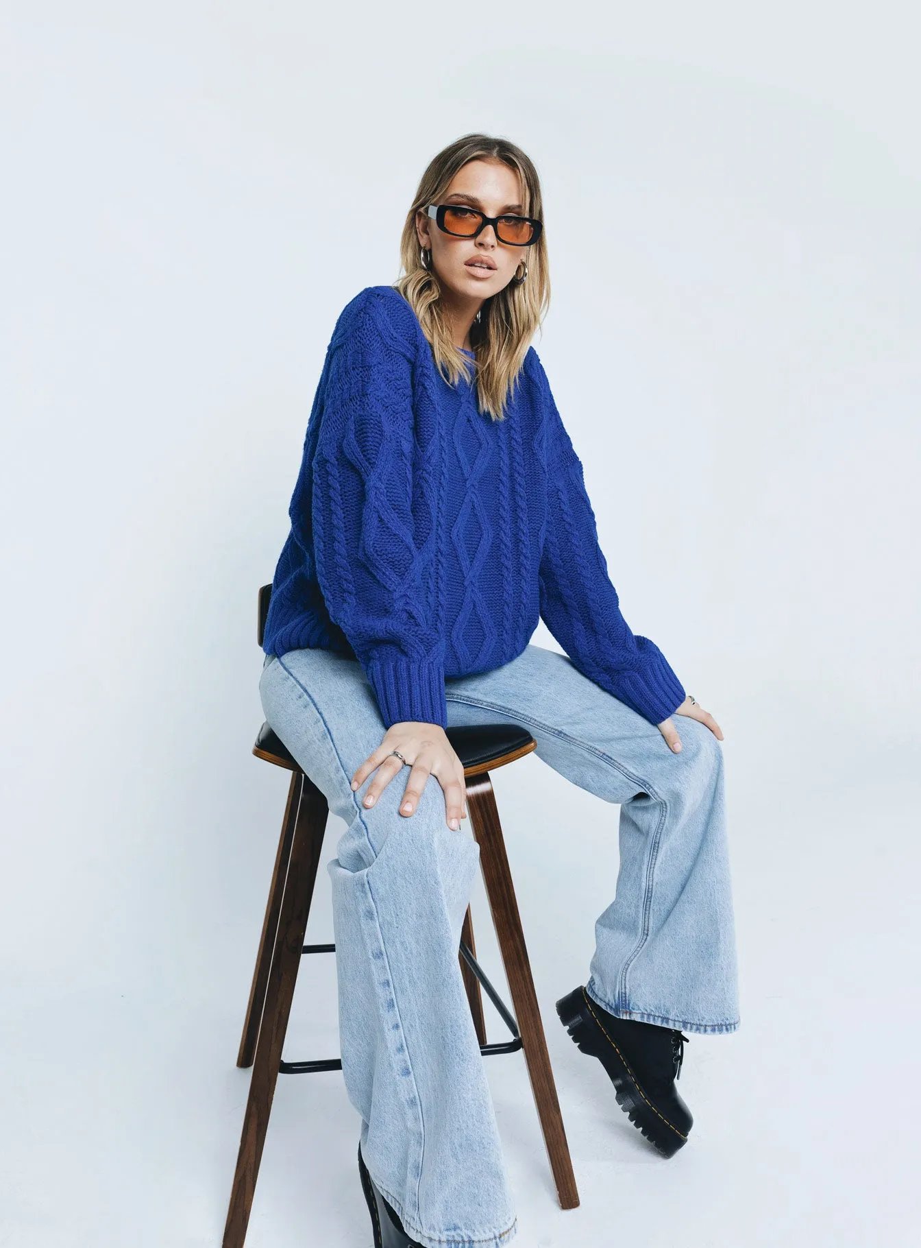 Anaya Oversized Sweater Monday Blues