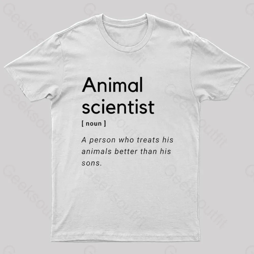 Animal Scientist Definition Geek T-Shirt