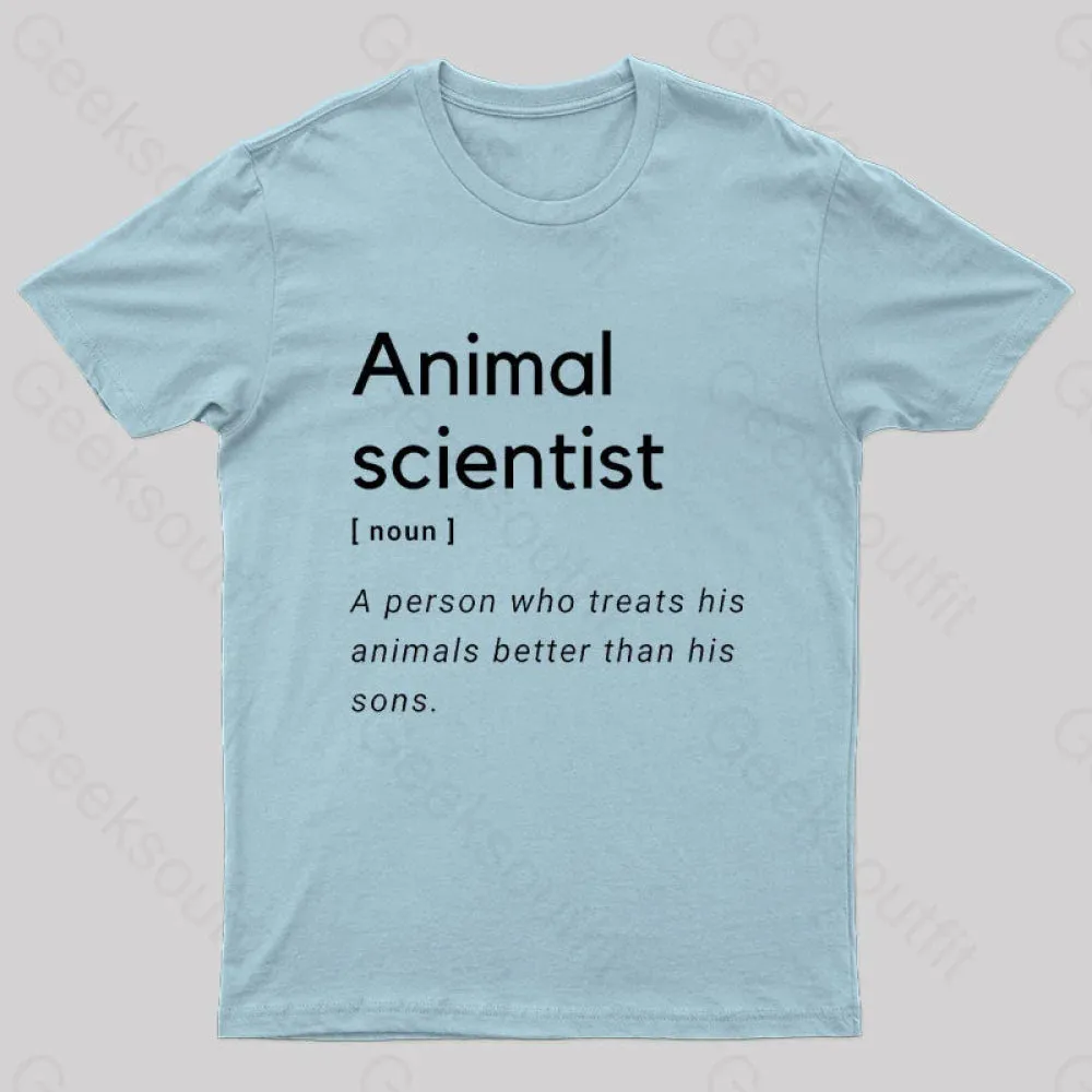 Animal Scientist Definition Geek T-Shirt