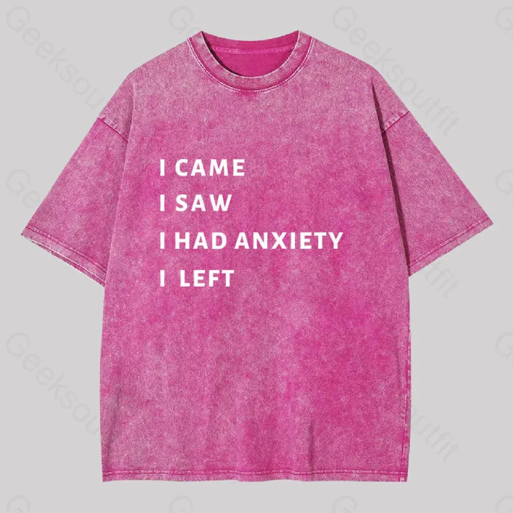 Anxiety Washed T-shirt