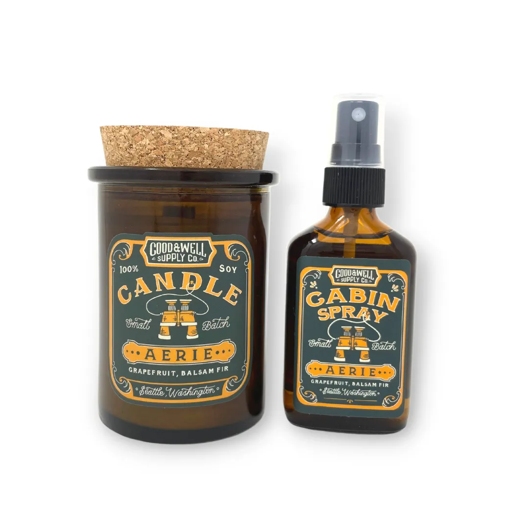 Apothecary Candle & Cabin Spray Bundle