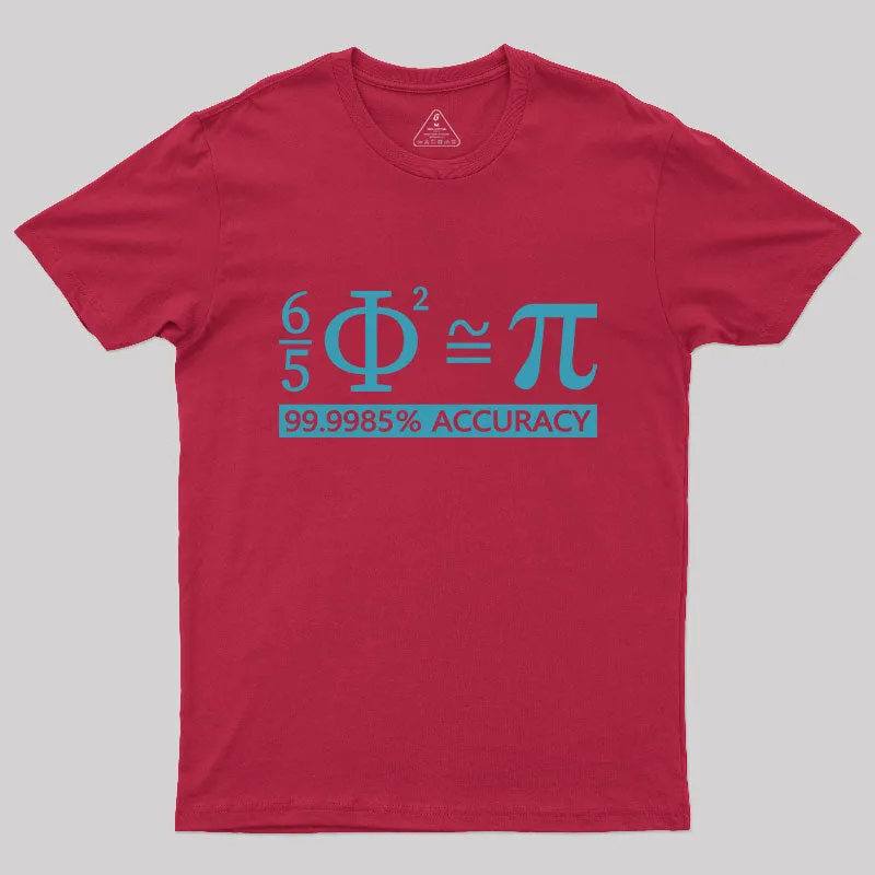 Approximate Relationship Between Π and Φ T-Shirt