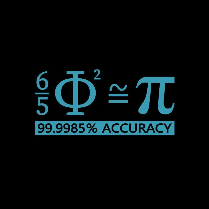 Approximate Relationship Between Π and Φ T-Shirt