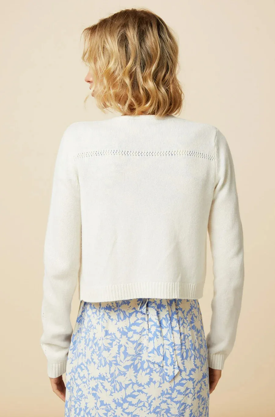 APSIGA EDGE TO EDGE CARDIGAN WHITE