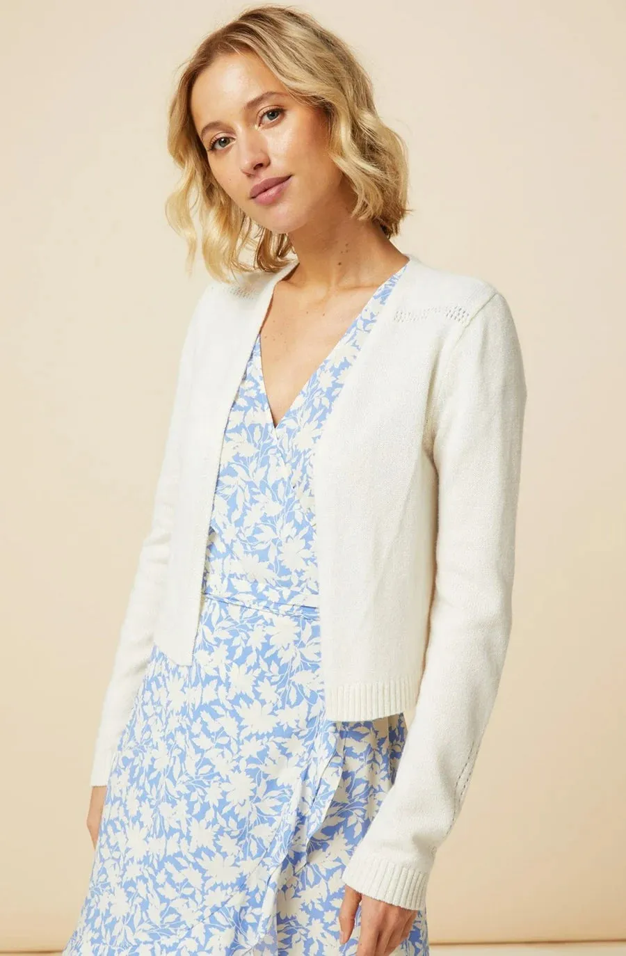 APSIGA EDGE TO EDGE CARDIGAN WHITE