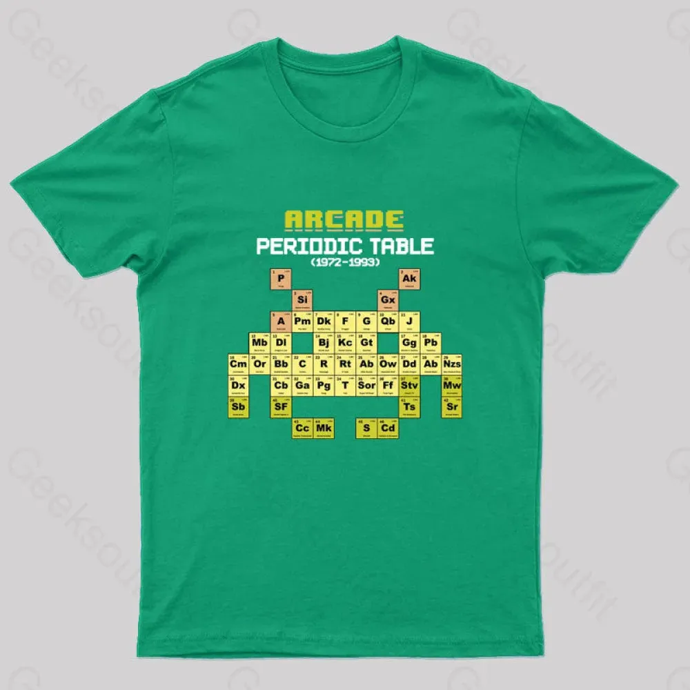 Arcade Periodic Table Nerd T-Shirt