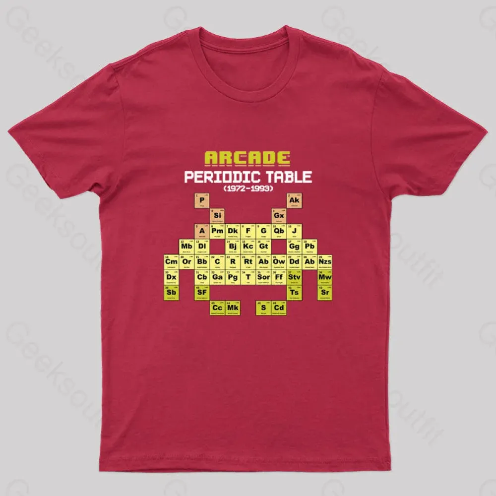 Arcade Periodic Table Nerd T-Shirt