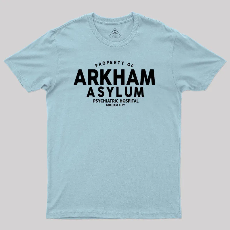 Arkham Asylum Psychiatric Hospital Geek T-Shirt