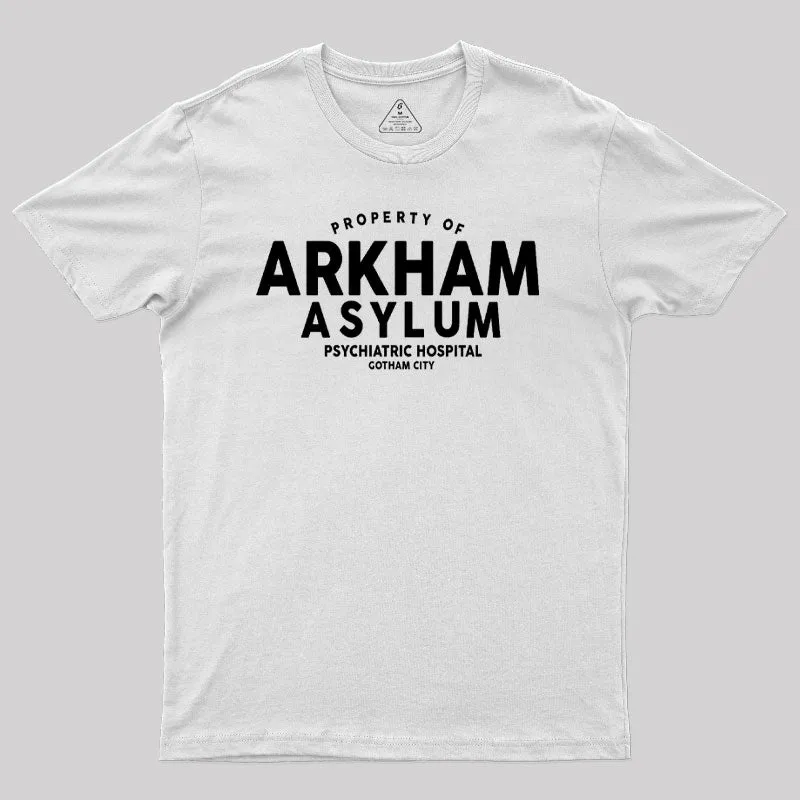 Arkham Asylum Psychiatric Hospital Geek T-Shirt