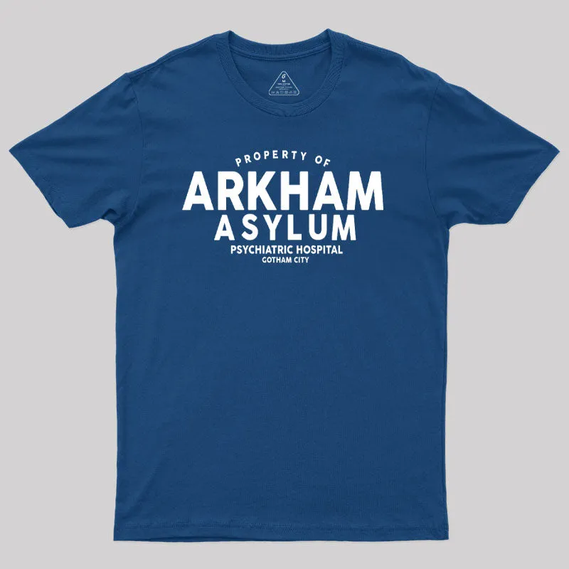 Arkham Asylum Psychiatric Hospital Geek T-Shirt