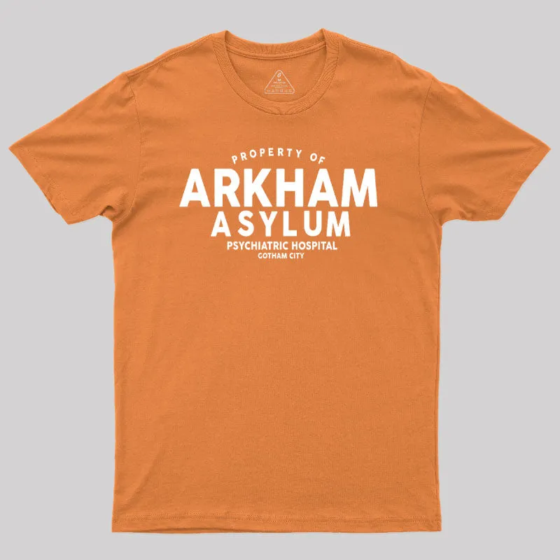 Arkham Asylum Psychiatric Hospital Geek T-Shirt