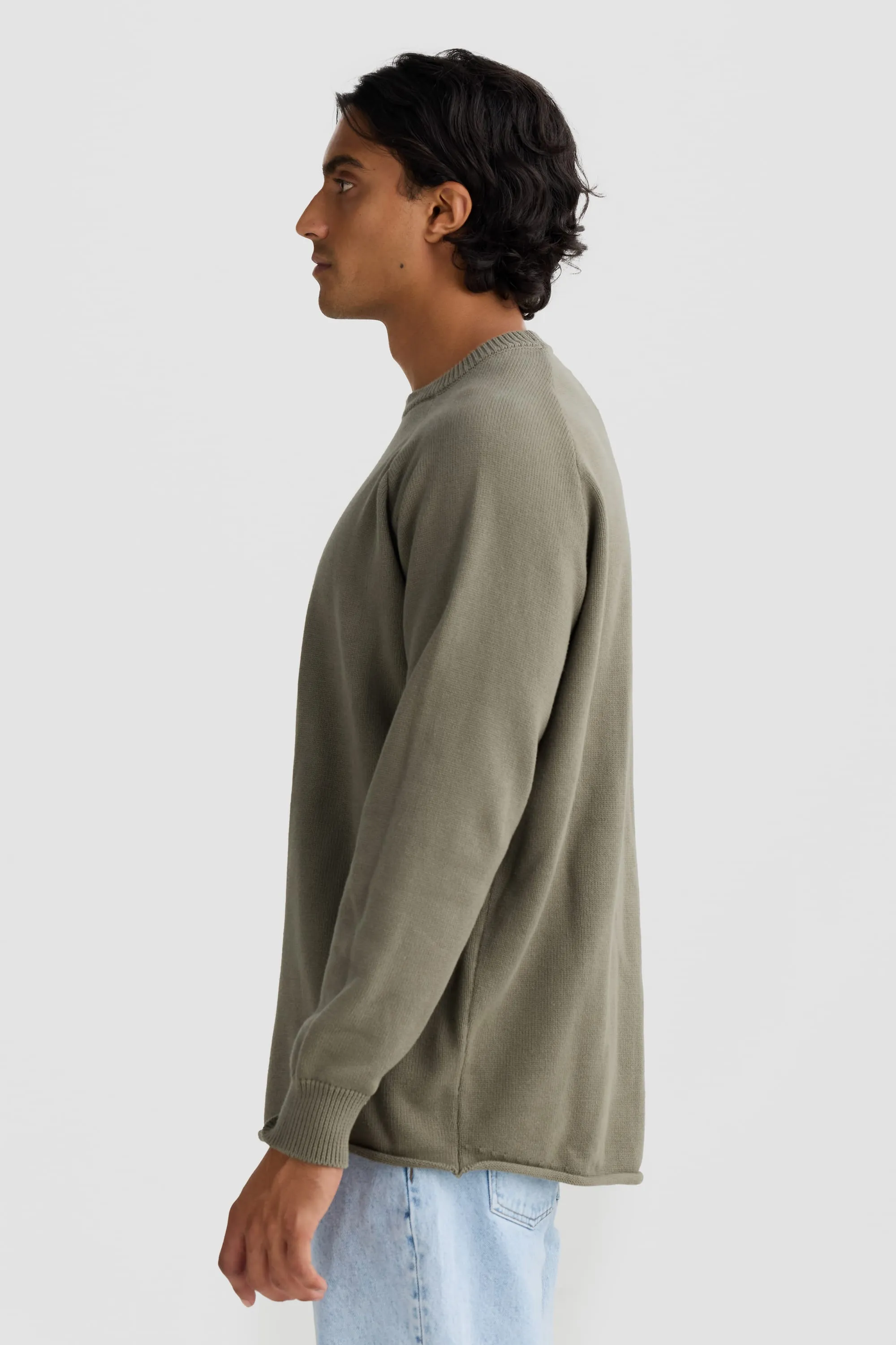 Atlas Knit Crew Moss