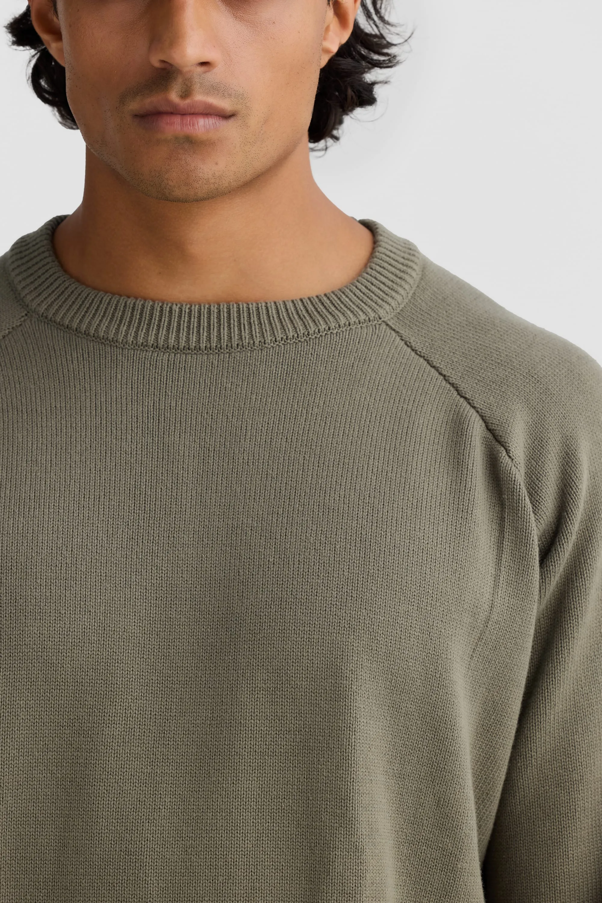 Atlas Knit Crew Moss