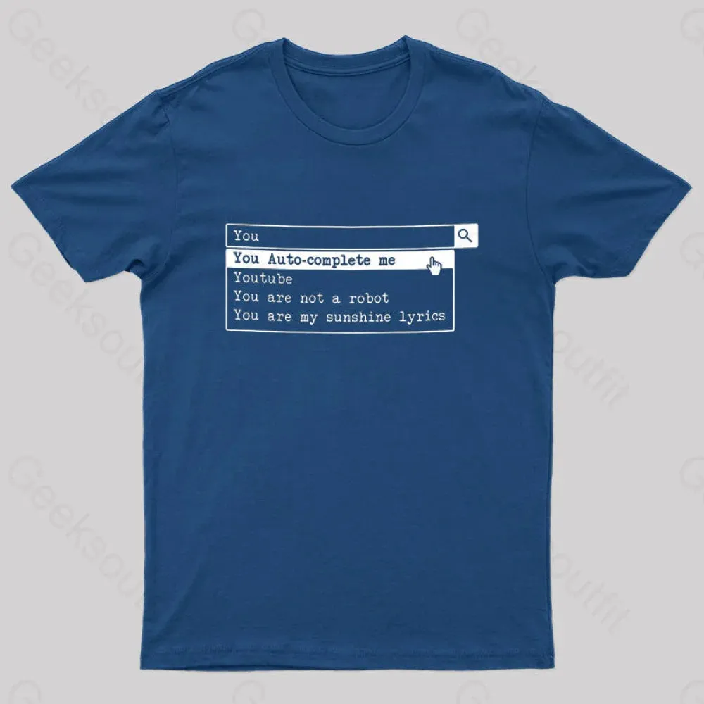 Autocomplete Nerd T-Shirt