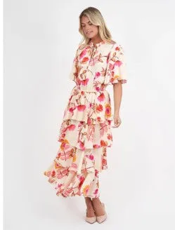 Autumn floral dress