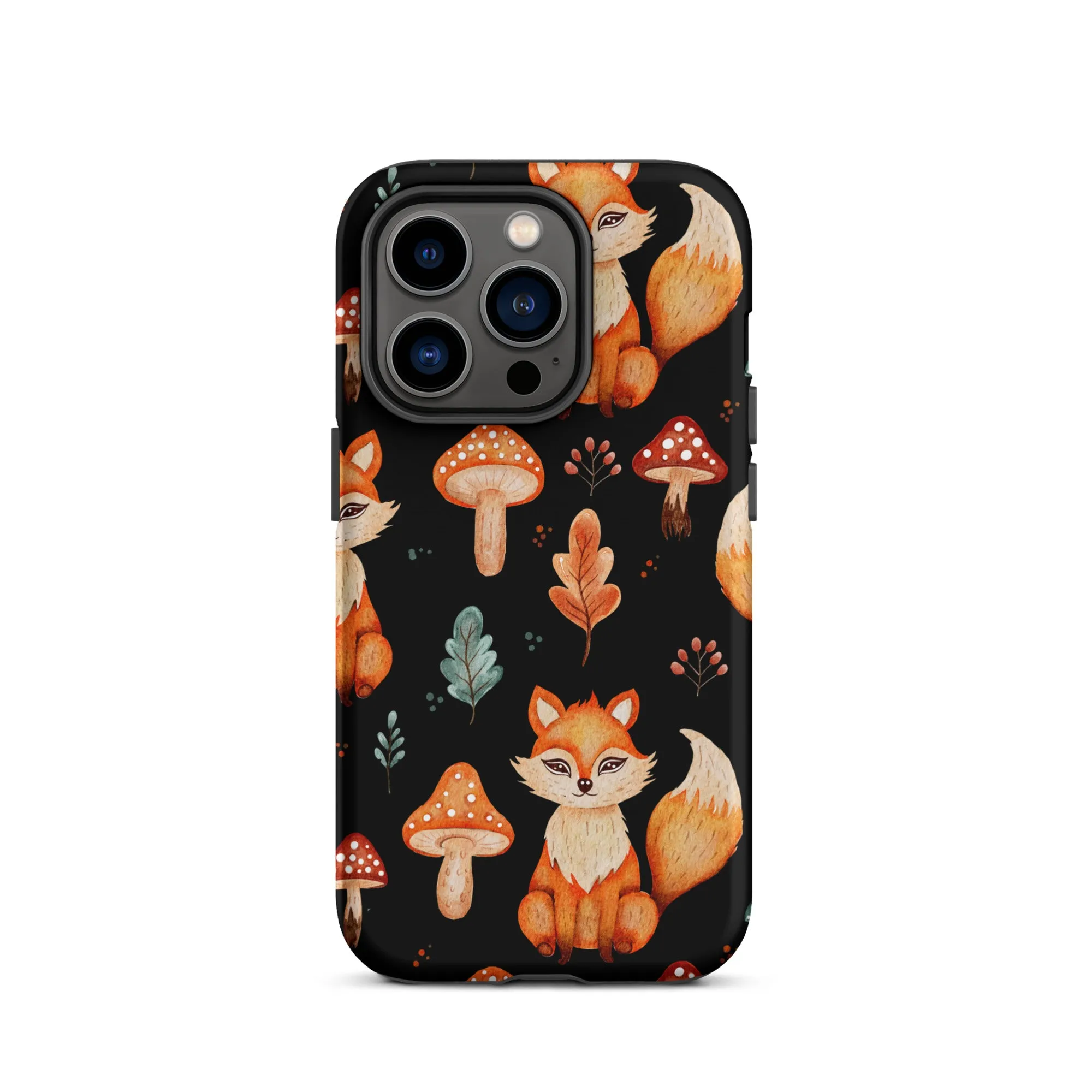 Autumn Fox & Mushroom Premium iphone Case