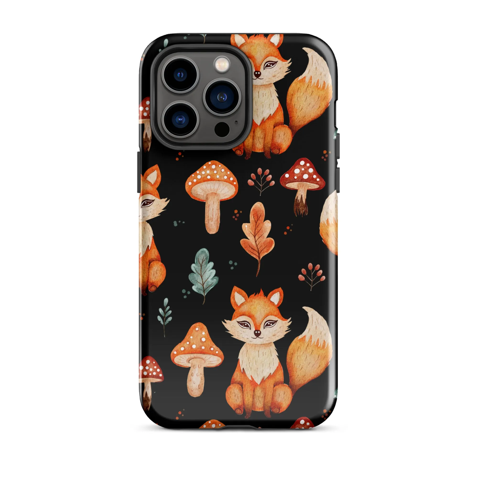 Autumn Fox & Mushroom Premium iphone Case