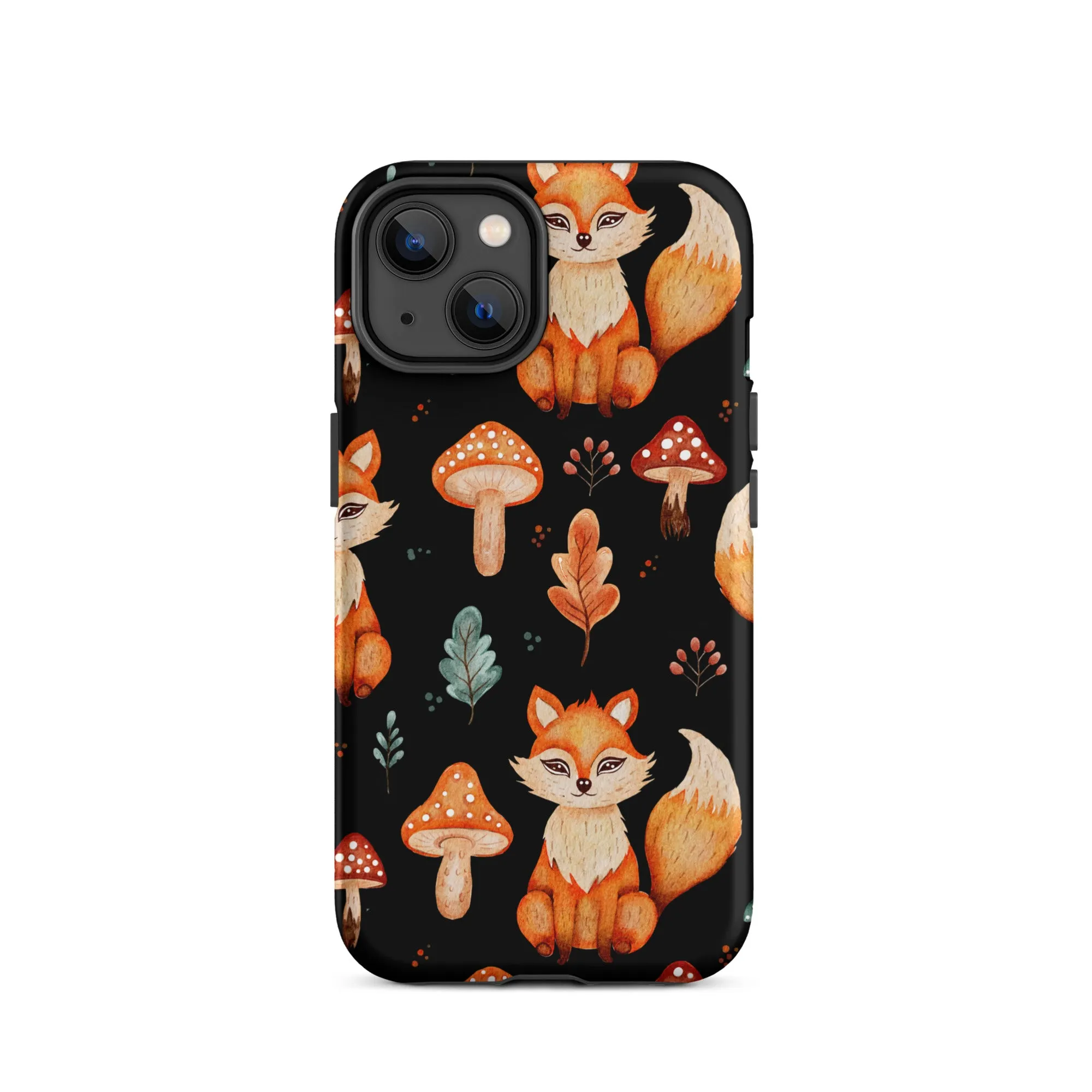 Autumn Fox & Mushroom Premium iphone Case