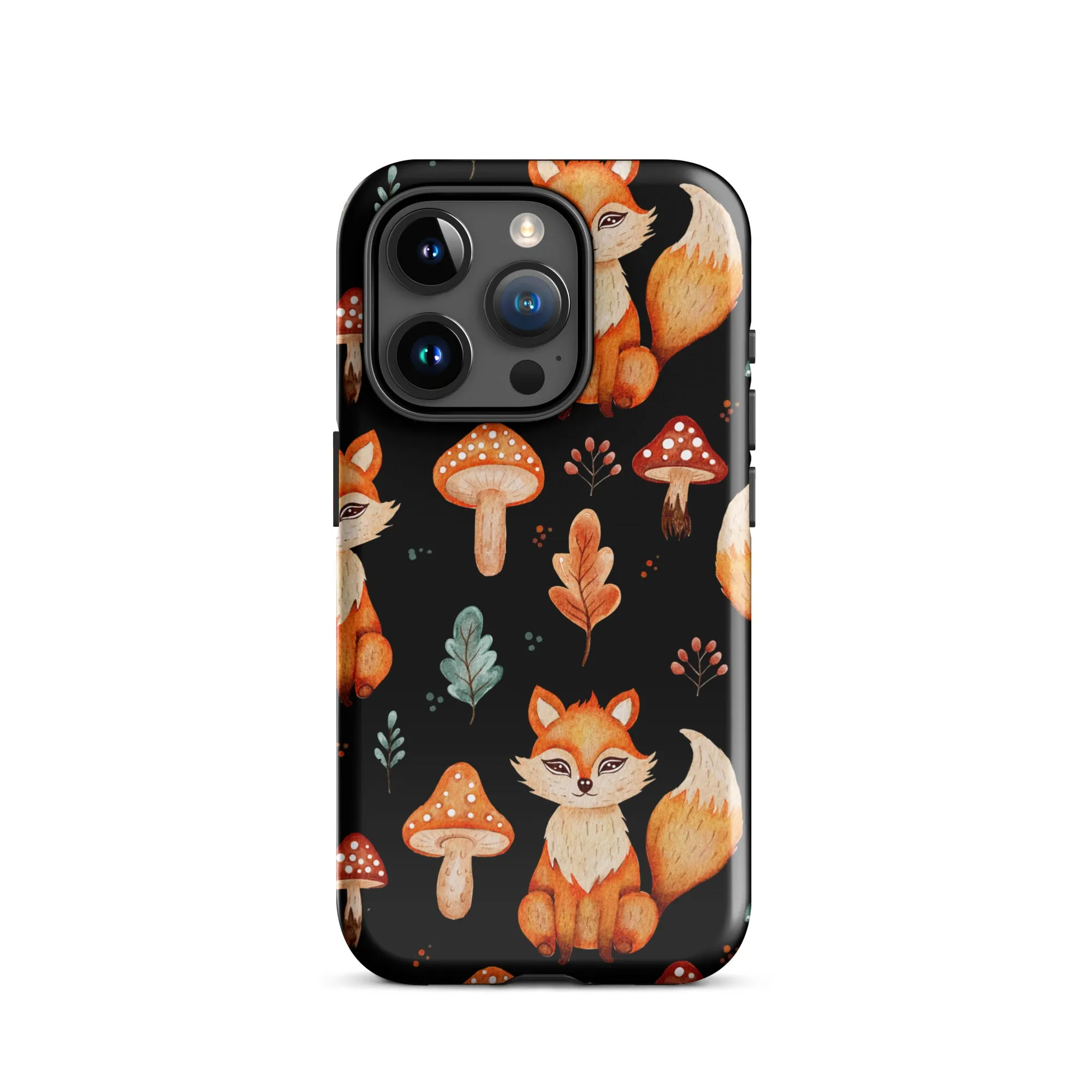 Autumn Fox & Mushroom Premium iphone Case