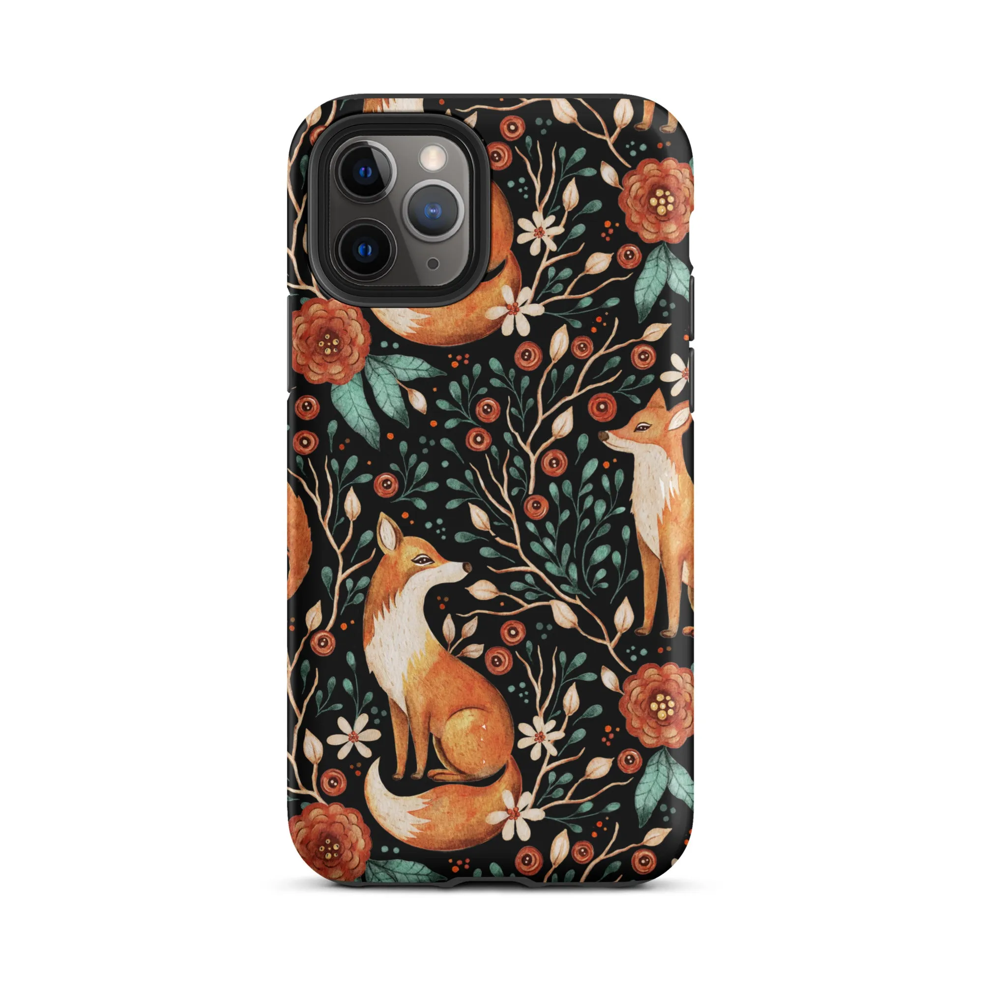 Autumn Fox Pattern Premium iphone Case