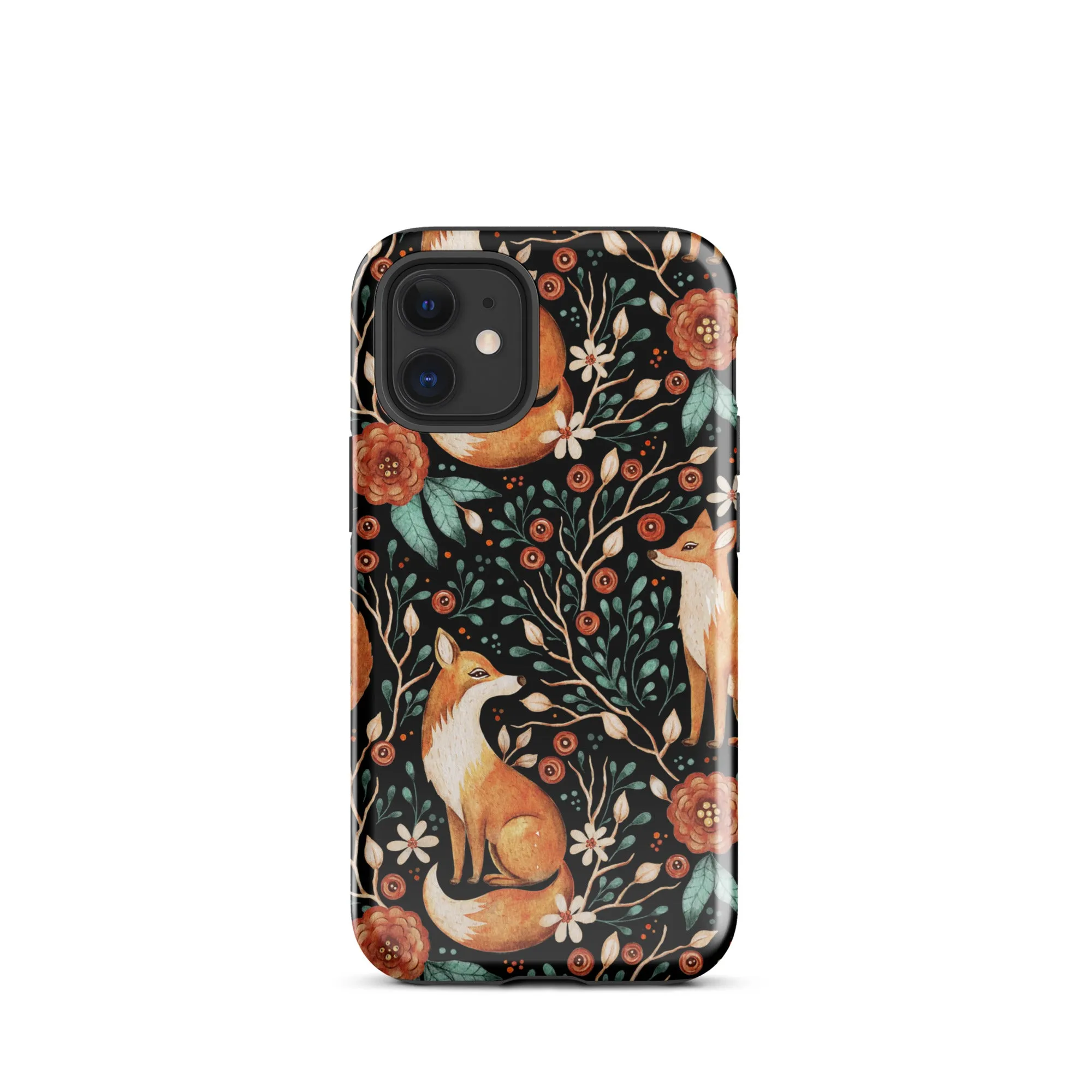 Autumn Fox Pattern Premium iphone Case