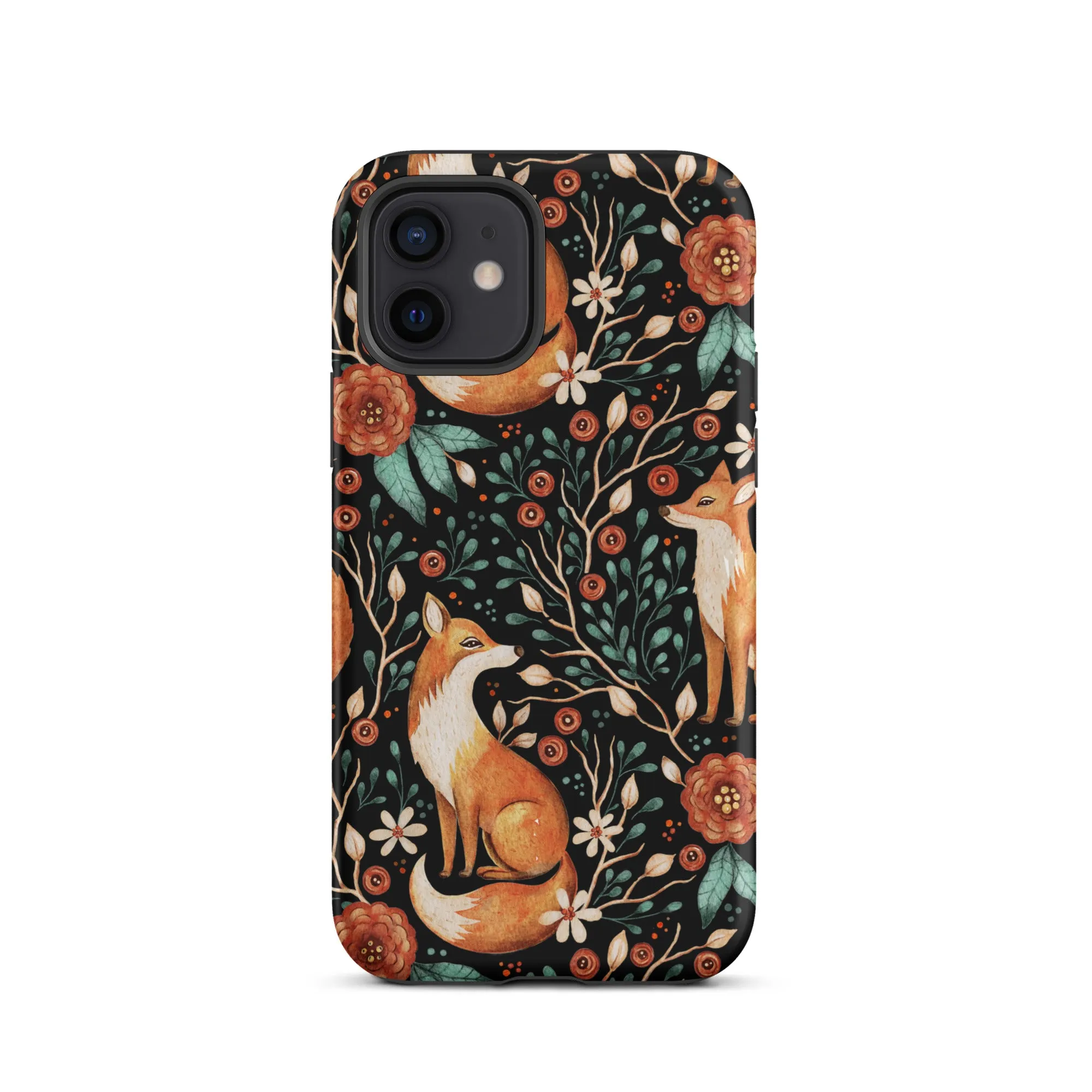 Autumn Fox Pattern Premium iphone Case