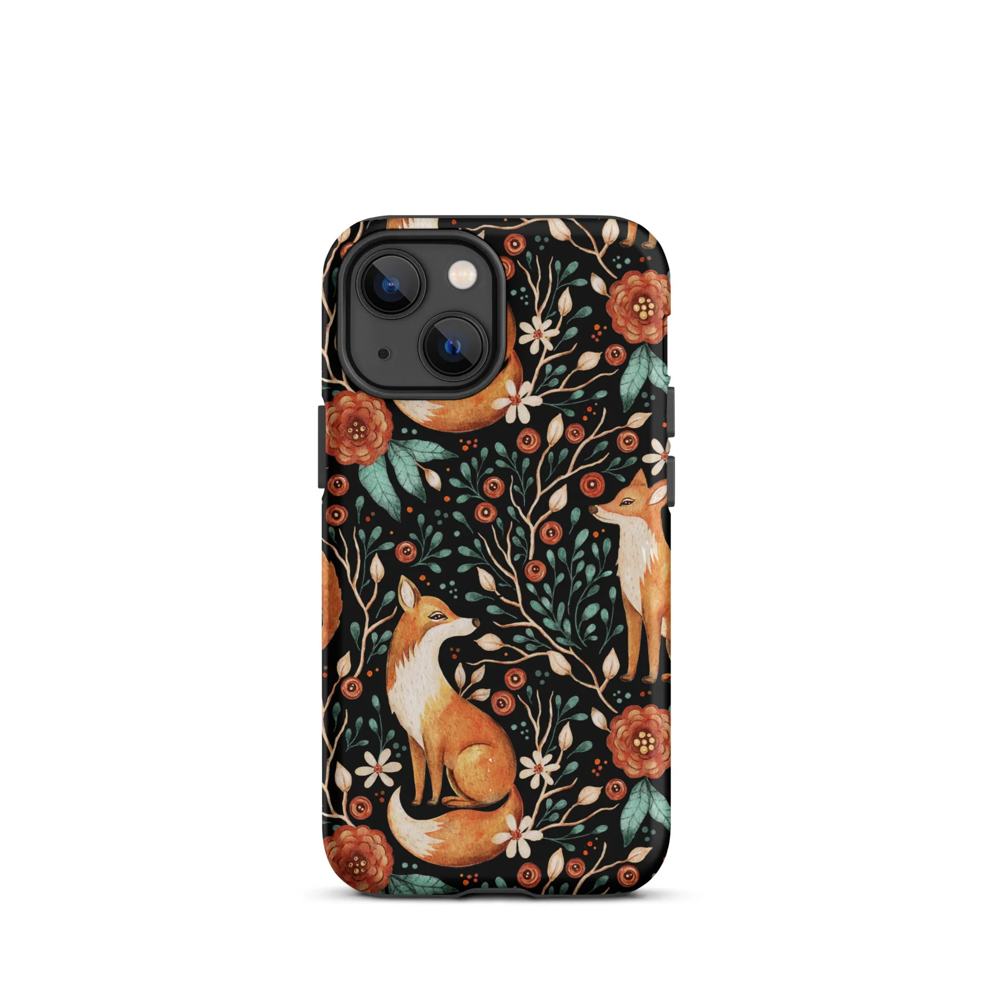 Autumn Fox Pattern Premium iphone Case