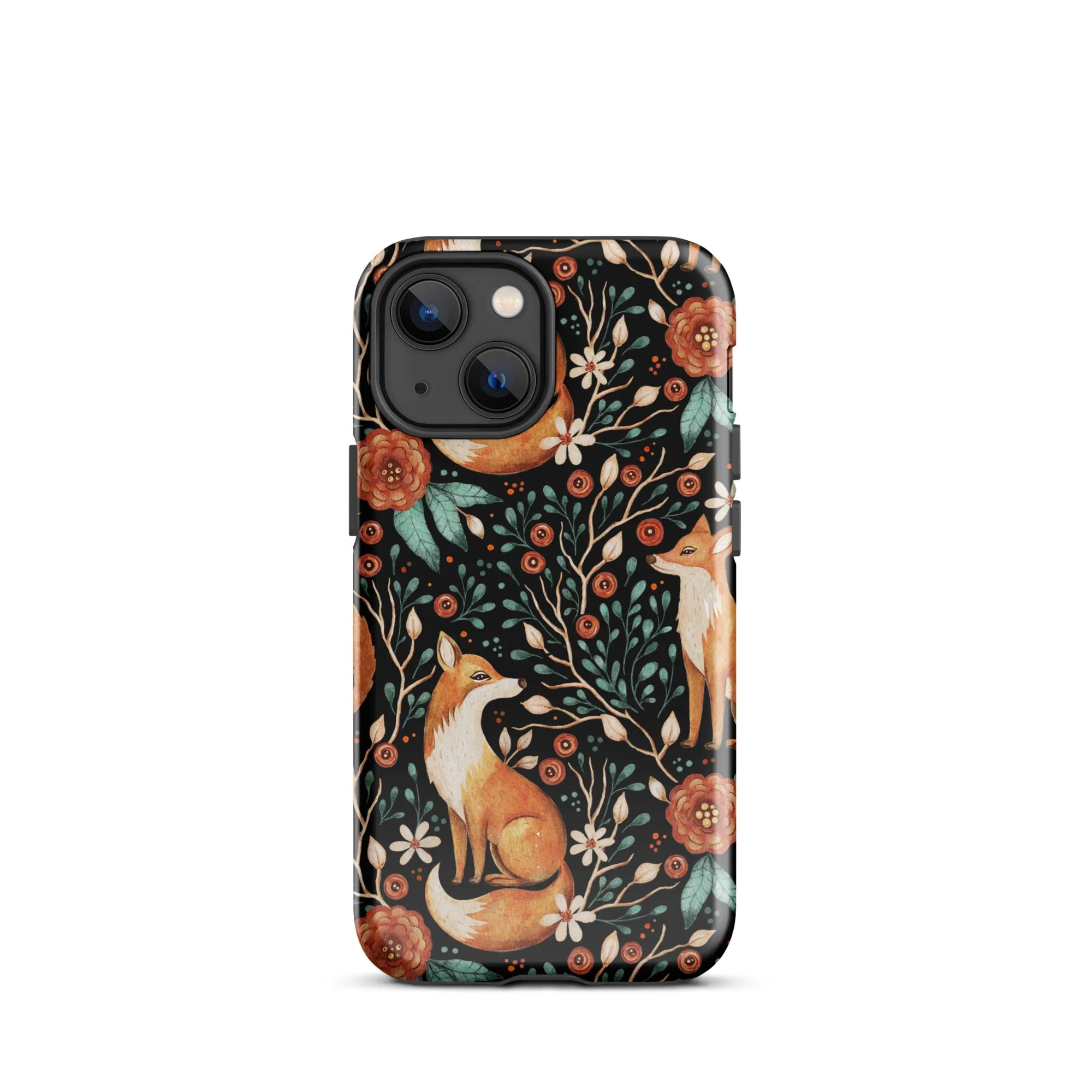 Autumn Fox Pattern Premium iphone Case